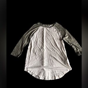 3/4 sleeve baseball tee for women